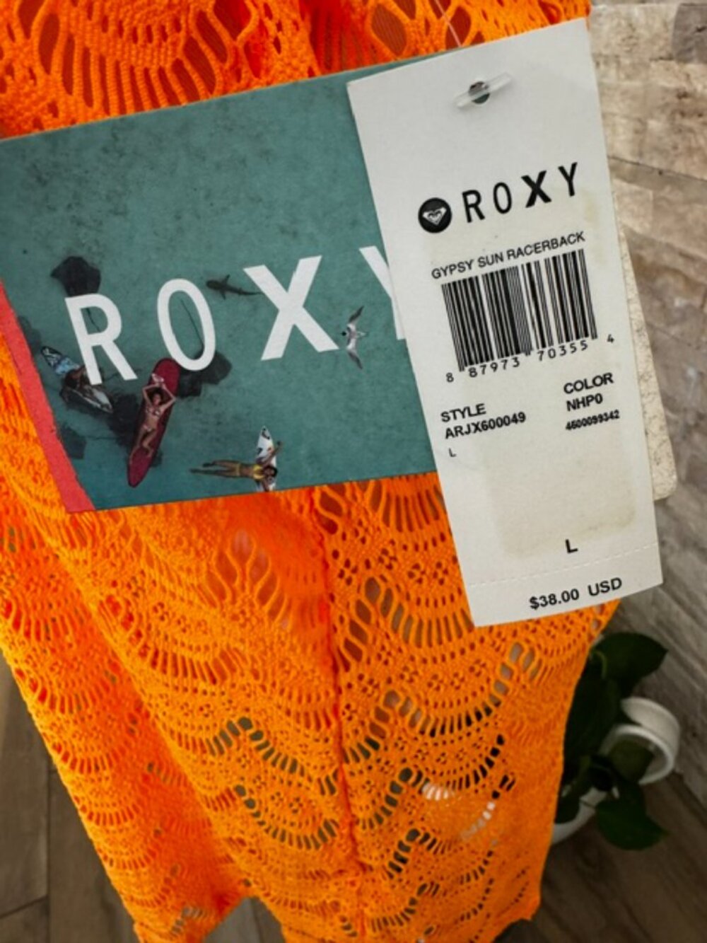NWT - Roxy Gypsy Sun Racerback Large Cover-up - Picture 2 of 5